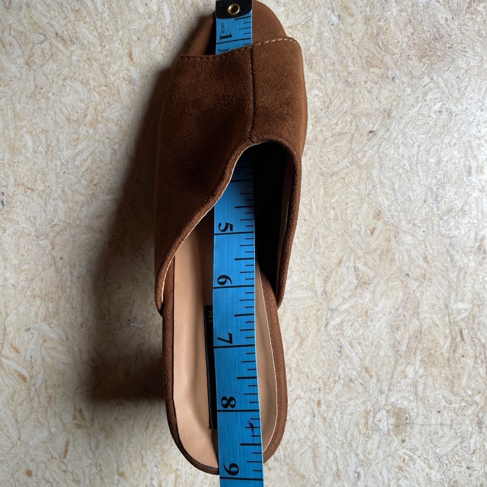 Tan Suede Mules - Picture 3 of 16